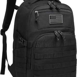 Wotony Military tactical backpack, backpack for men black small tactical assault bag